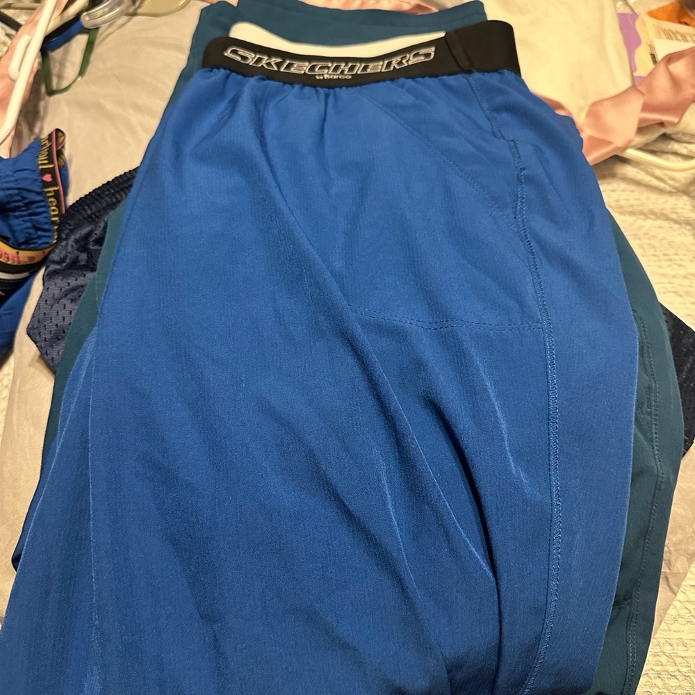 Skechers Blue Athletic Shorts
